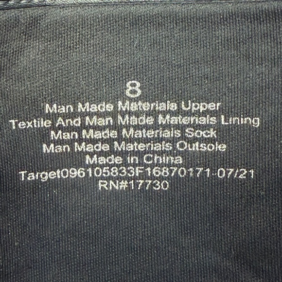 Universal Thread Target Black Combat Boots Lug Sole Lace Up Zip Ankle Size 8 - Picture 14 of 15